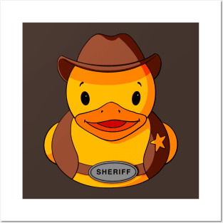 Sheriff Rubber Duck Posters and Art